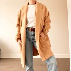 Express Cozy Tan Long Coat